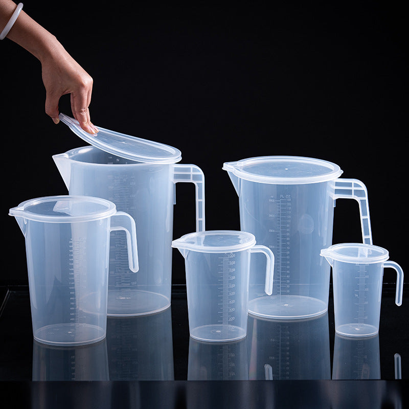 Transparent Cover Measuring Cups Set 48ml Thickened PP