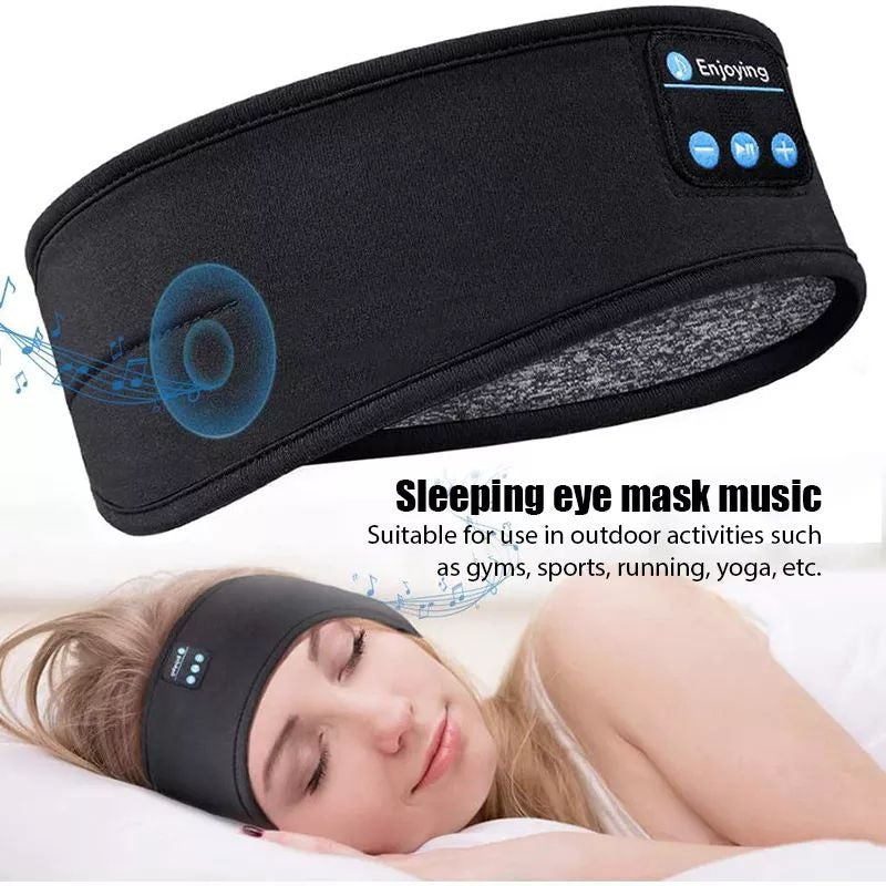 Wireless Bluetooth Music Headband With Built-In Headphones For Sports, Running, Gym, And Sleep �Comfortable Fabric Design With Hands-Free Calling