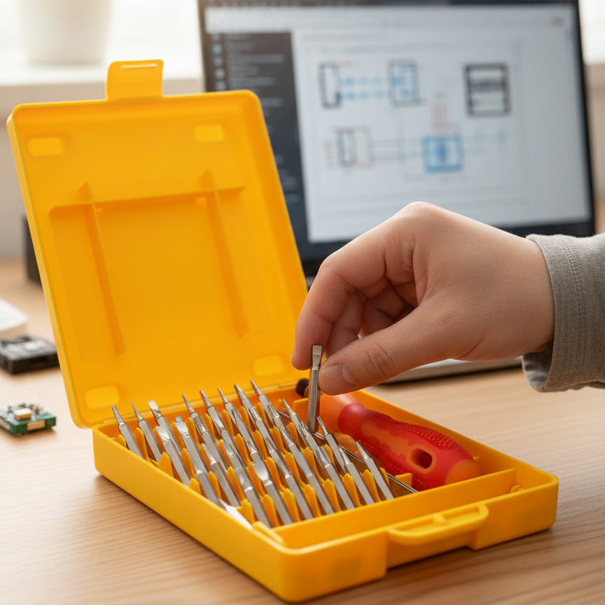 Multipurpose Small Screwdriver Set �32 Pcs Magnetic Precision Tools