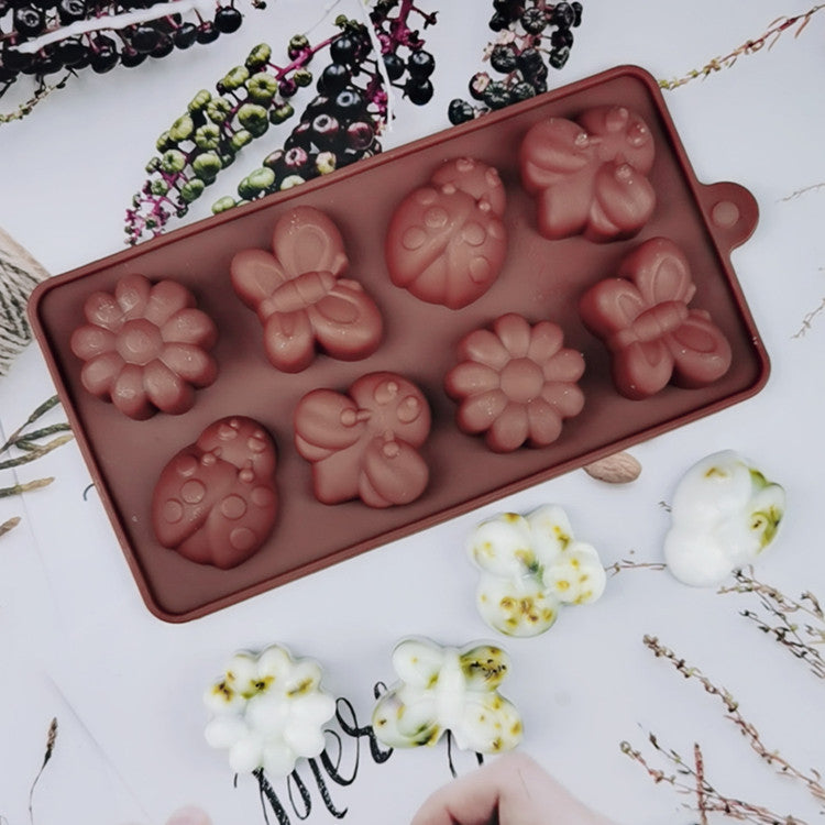 Silicone Mold for Baking & Gifts - Bee Butterfly Flower Design