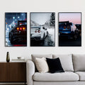 Set of 3 Premium Wall Art Photo Tiles �Modern Home Decor Sets 8x11
