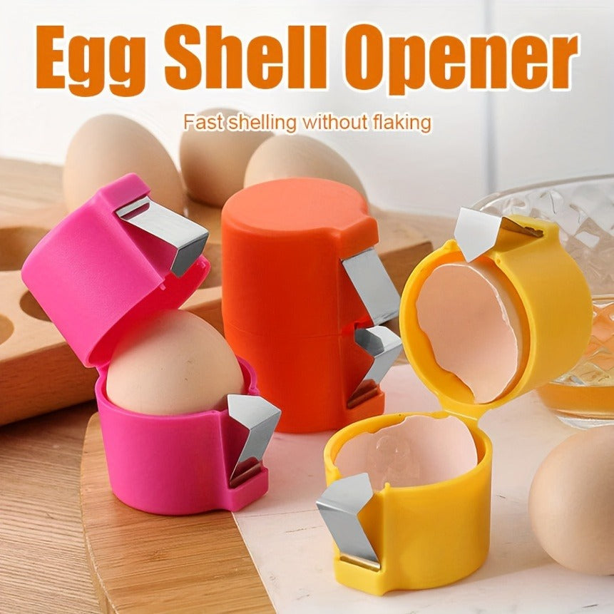 Egg Shell Opener Cutter �Portable Stainless Steel Egg Topper Tool for Boiled Eggs (Random Color)