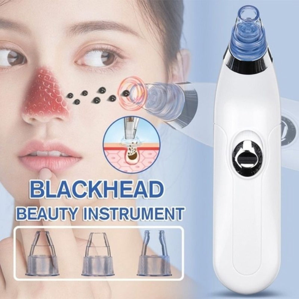 Derma Suction Pore Cleaning Device With Powerful Vacuum Action Gently Removes Dirt, Oil, And Blackheads, Leaving Skin Clean, Smooth, And Refreshed (Cell Operated)