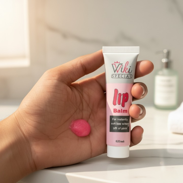 Wiki Pink Color Lip Balm �Moisturizing, Natural Tint, Smooth & Hydrating Formula for Soft Lips �Everyday Lip Care (20ml)