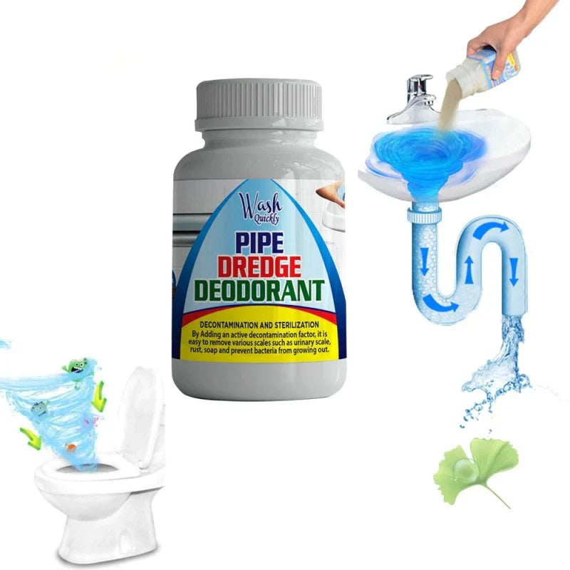 Pipe Dredge Deodorant - Quick Wash Sink and Drain Cleaner 70g