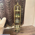 Decorative Piece 5 layers Golden Metalic Decorative Luxry Cage For house corner decoration