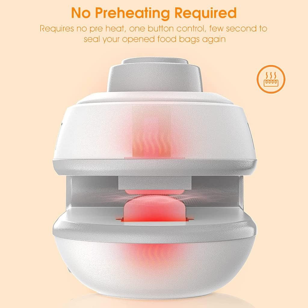 1 Pc Mini Heat Sealing Machine 2-In-1 Cutter & Sealer With USB Cable �Compact USB Rechargeable Food Bag Sealer For Snacks And Storage (Random Color)
