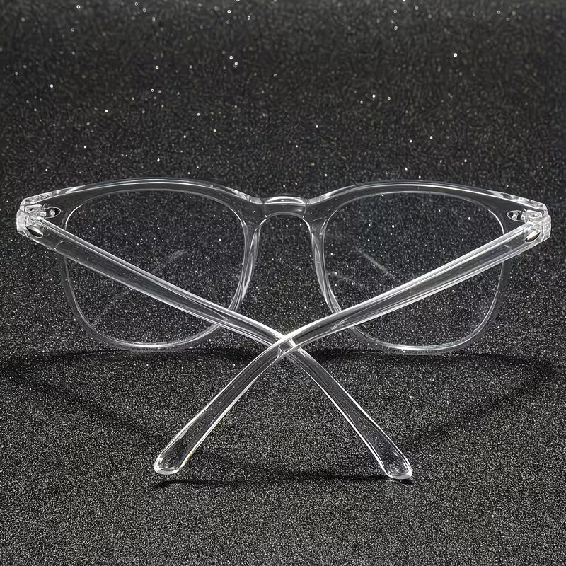 Transparent UV400 Blue Light Blocking Glasses for Men & Women | Clear Lens Computer & Mobile Eyewear | Stylish Unisex Frame with Protective Glasses Box