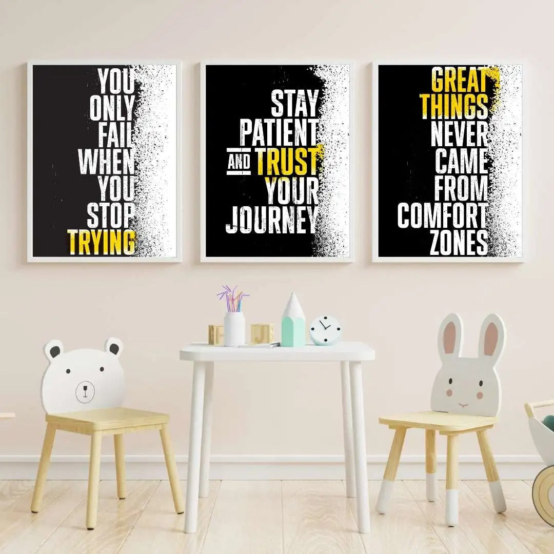 Set Of 3 Motivational Quote Frames (8?11)