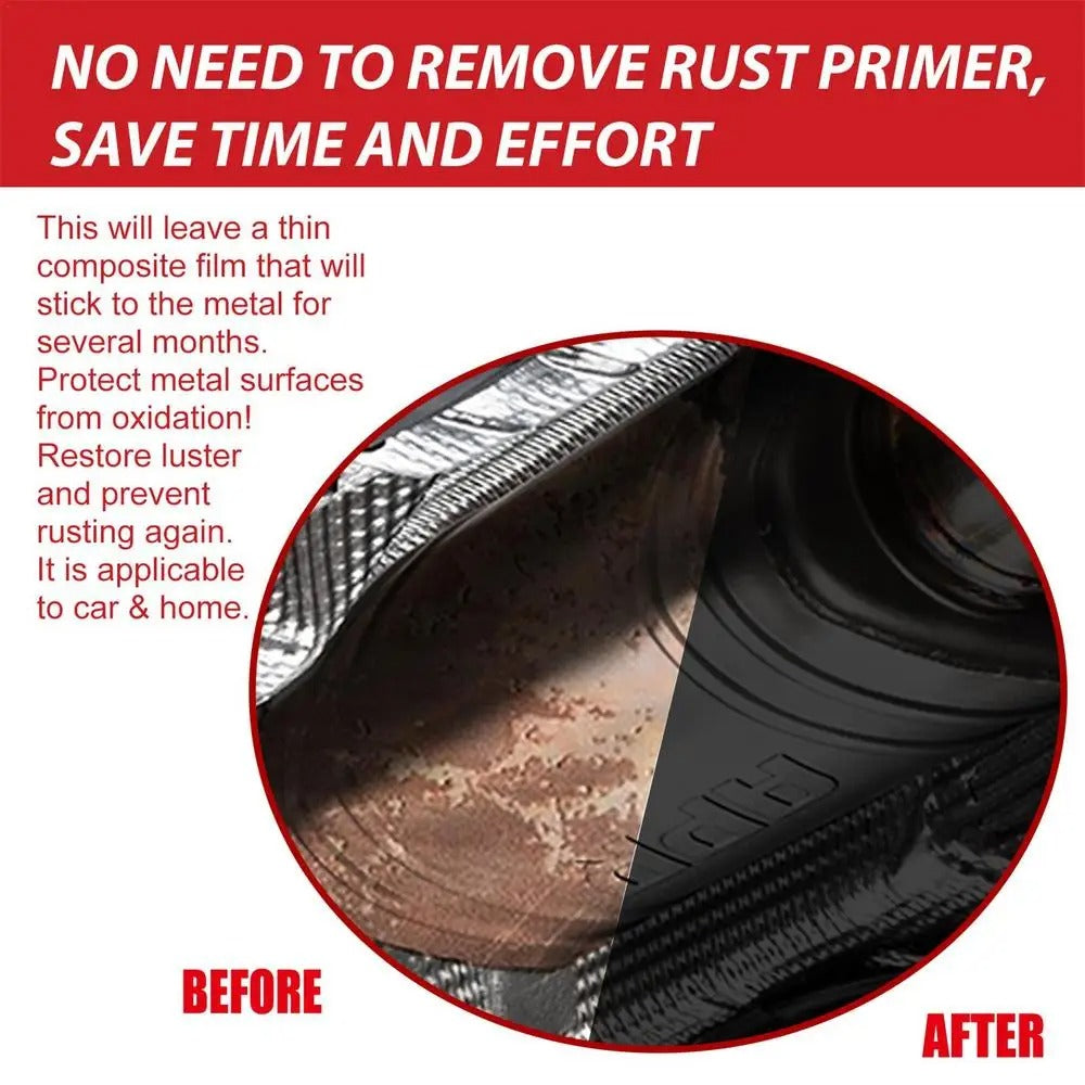 Rust Paint Metallic Paint Anti Rust Protection Coating For Removing Rust From Metal - Random Color (With Brush 300gm)