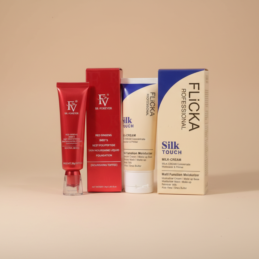 Flicka 2-In-1 Makeup Deal �Primer (60g) + Foundation (30g) Combo