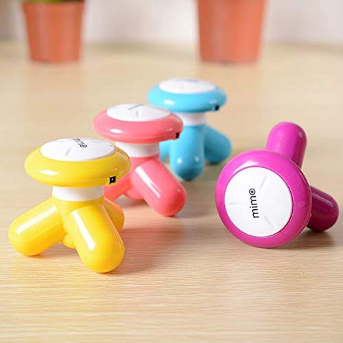 Mimo Mini Hand Electric Body Massager / Mini handy Full Body Massager Machine Portable Handled (random color) (3 AA cell but not include)