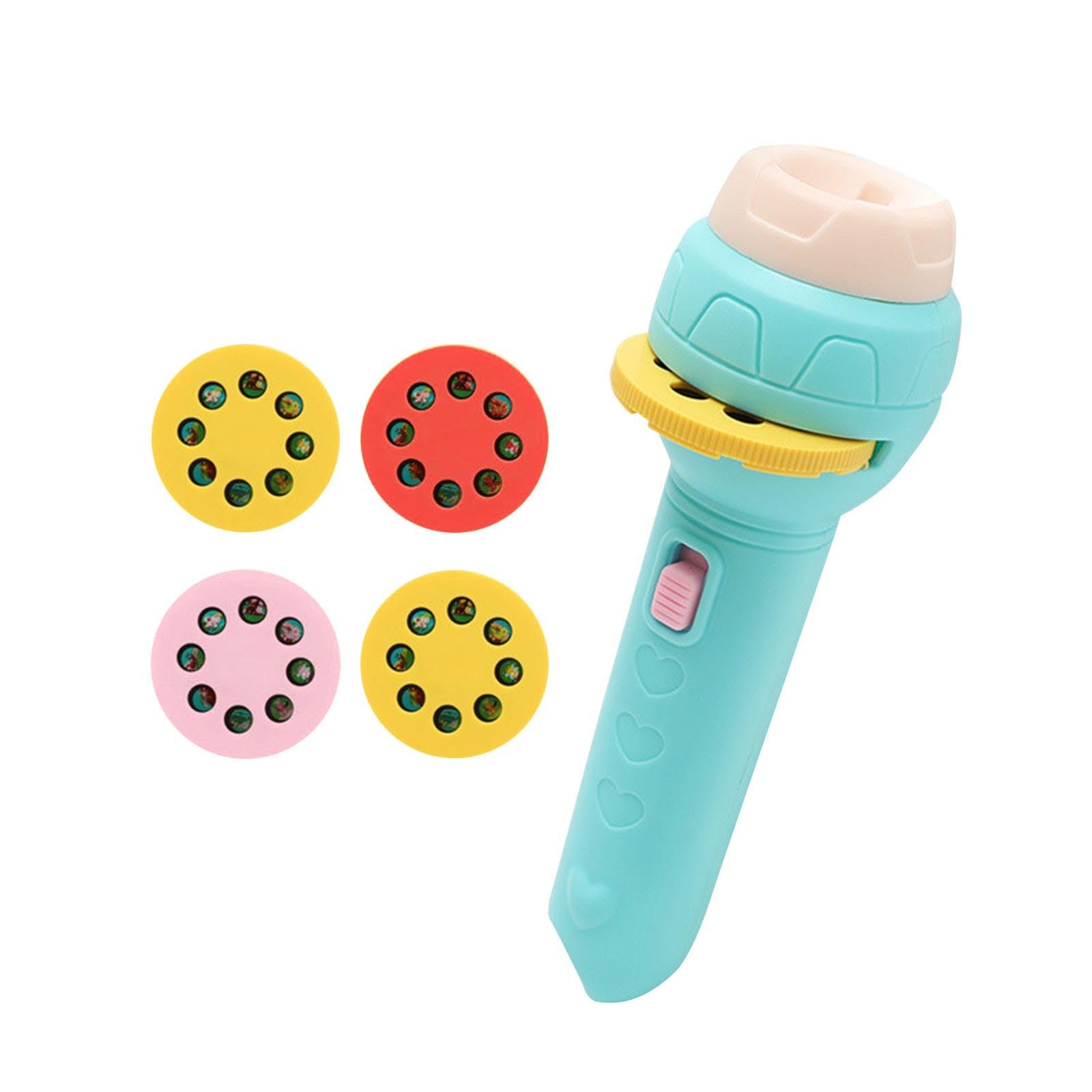 Children? Slide Projector Torch With 1 Reels Slide | Dinosaur & Animal Patterns | Bedtime Night Light | Educational Toy