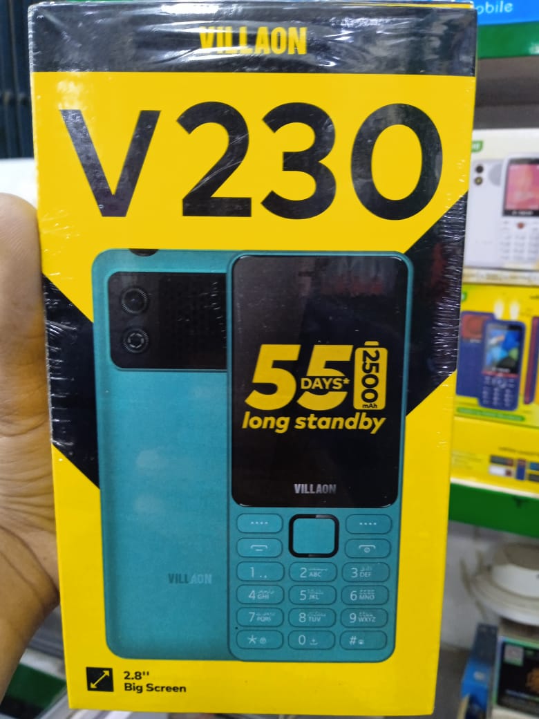 Villaon V230 2.8 Inch QVGA Dual SIM PTA Approved Mobile With Removable 2500mAh Battery (Random Color)