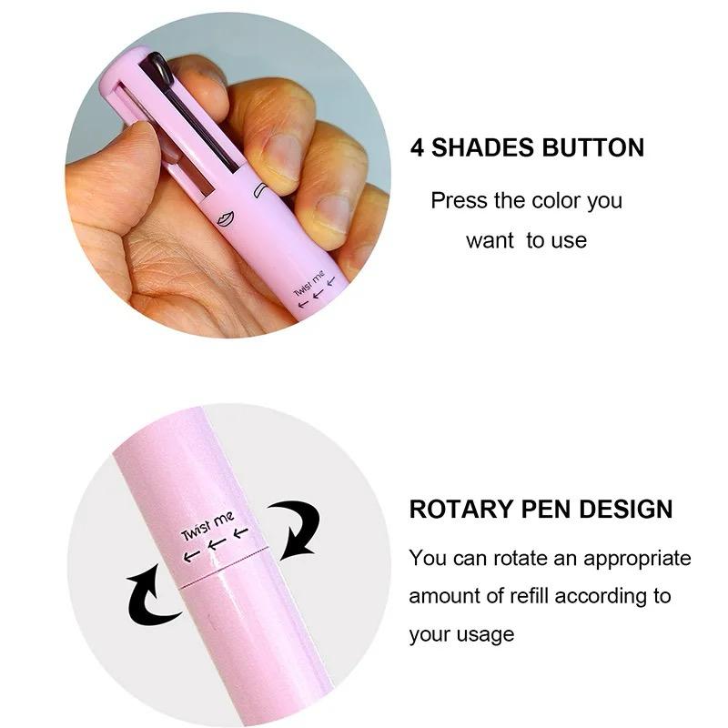 Multi-effect 4 In 1 Eyeliner Eyebrow Pencil – photo 1