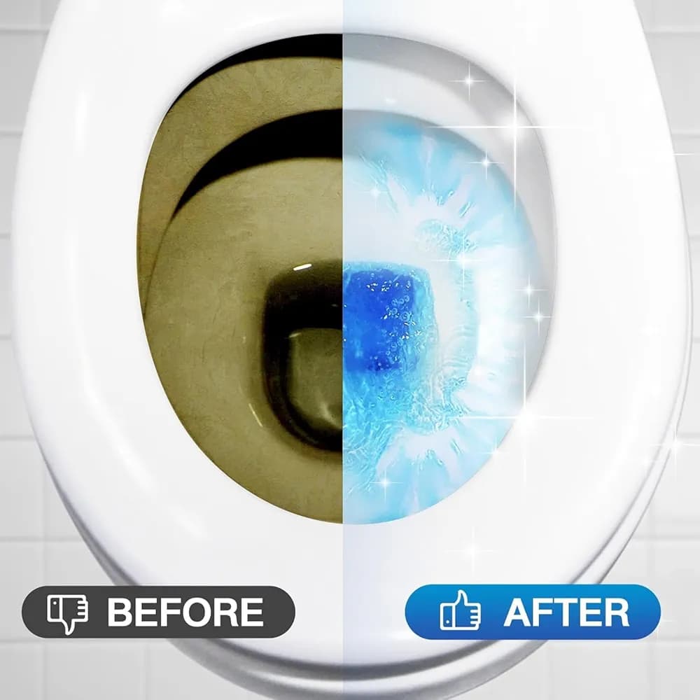Ty-D-Bol In-Tank Blue Toilet Bowl Cleaner Tablets, Value Pack (10 Count) �Cleans, Deodorizes & Provides Continuous Blue Water Every Flush