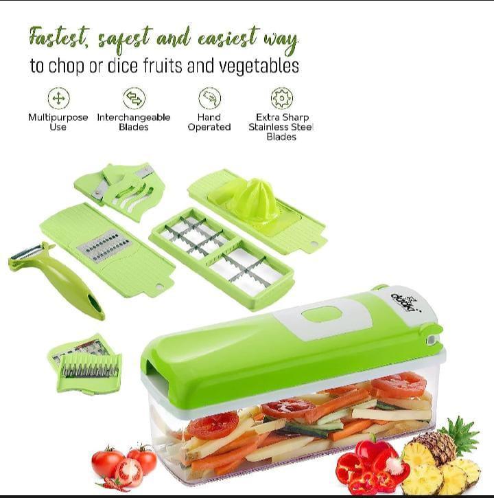 Nicer Dicer Plus 14-in-1 Green Kitchen Tool