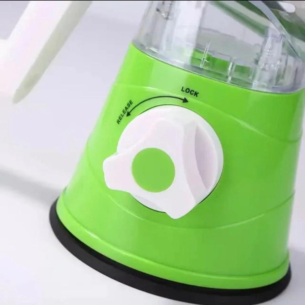 Manual Kitchen Grater with 3 Stainless Steel Blades