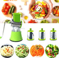 Manual Kitchen Grater with 3 Stainless Steel Blades