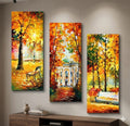 Set of 3 Decorative Wall Art Canvas Frames �Modern 3 Pcs Wall Frame Set 8x16 Inch