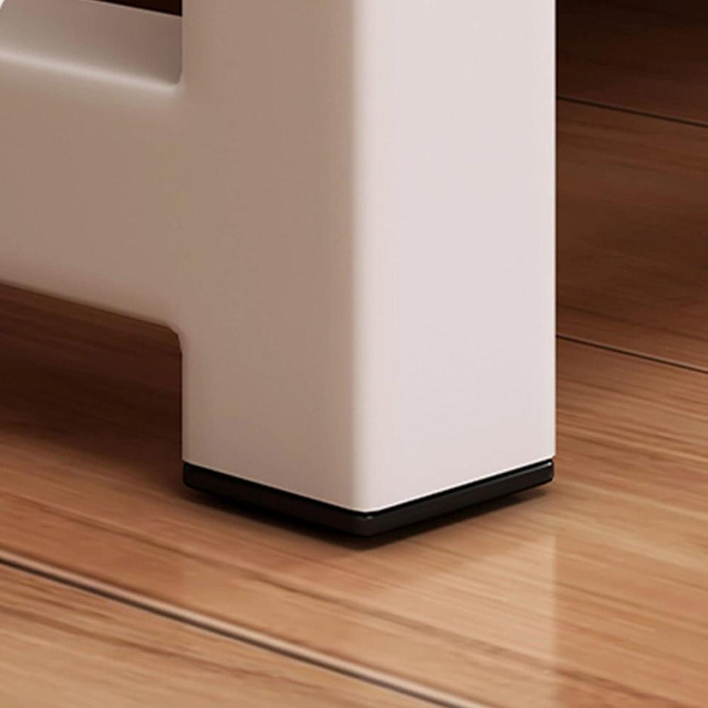 3 Layer Kitchen Rack Black White Iron