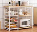 Iron Oven Rack with 5 Shelves & Microwave Storage