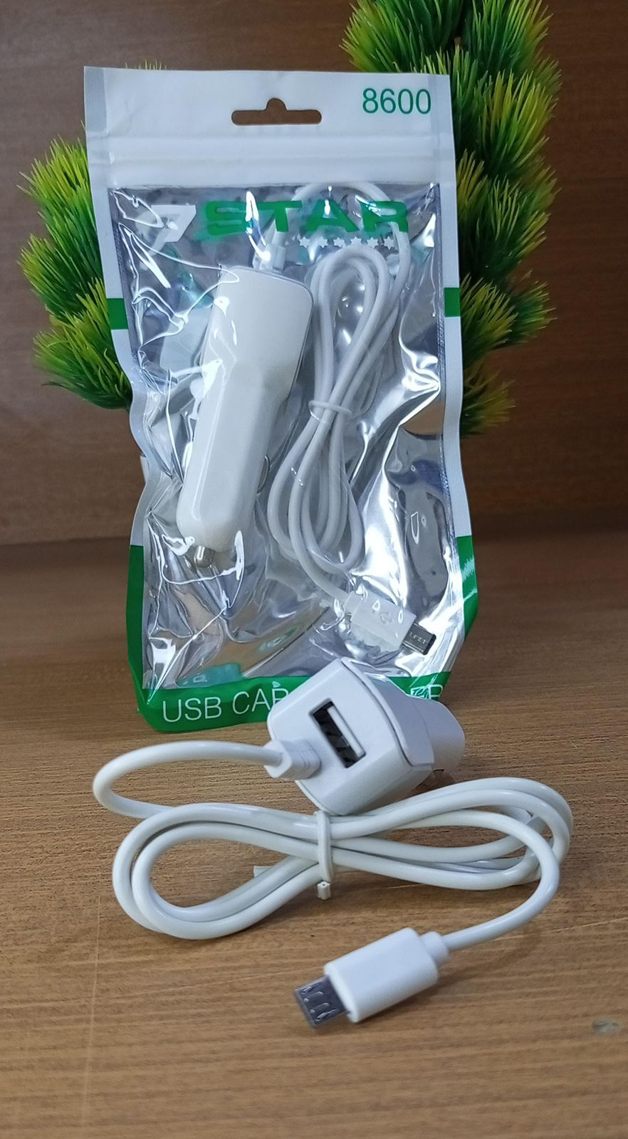 7 Star Car Charger With Android Wire And 1 USB Slot 1 Amp