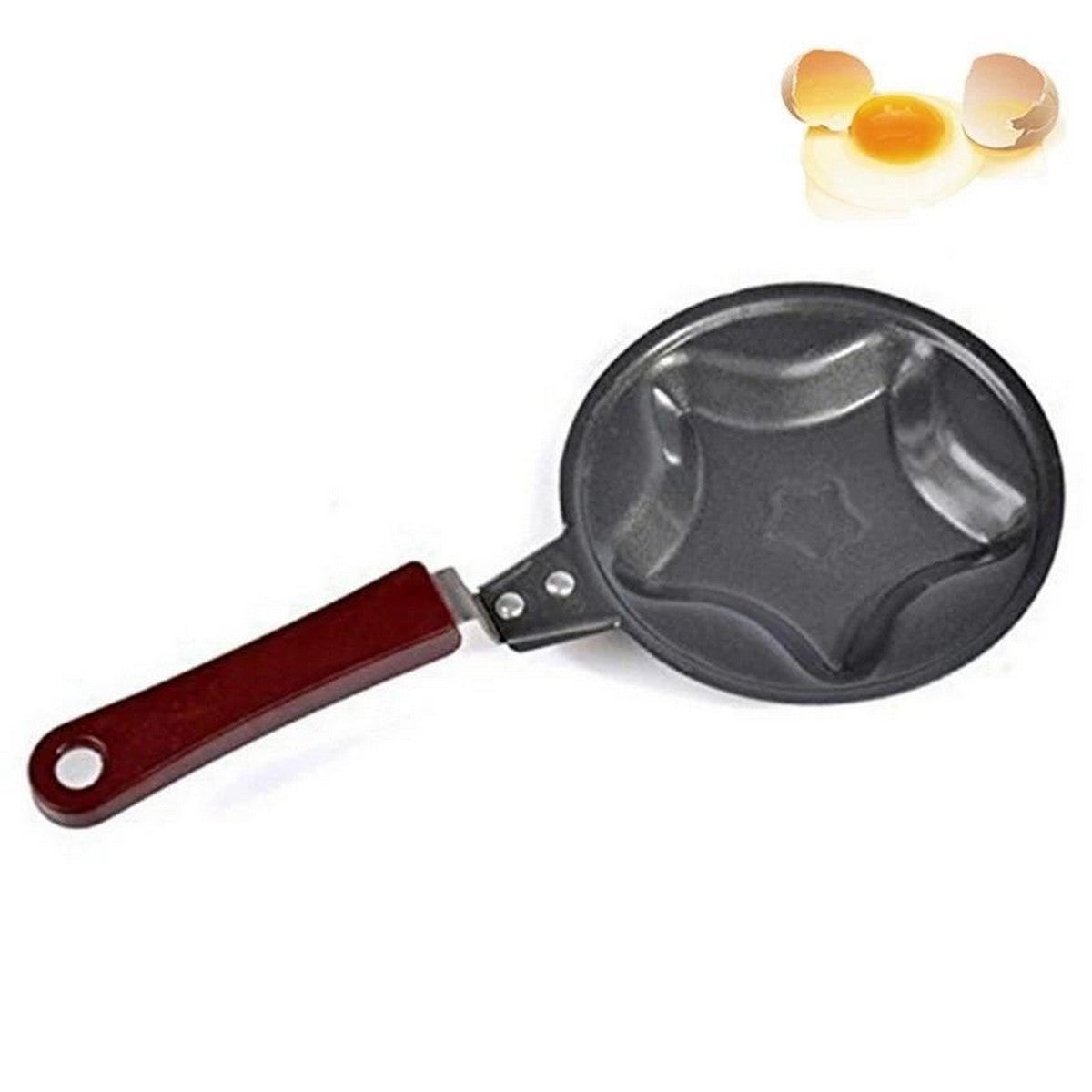 Creative Mini Nonstick Egg Frying Pan �Heart, Flower, Star & Fruit Shaped Egg Mold (Random Design)