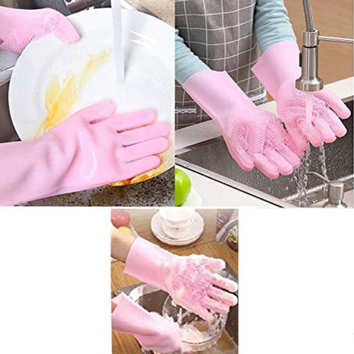 Silicone Washing Full Finger Gloves – photo 1