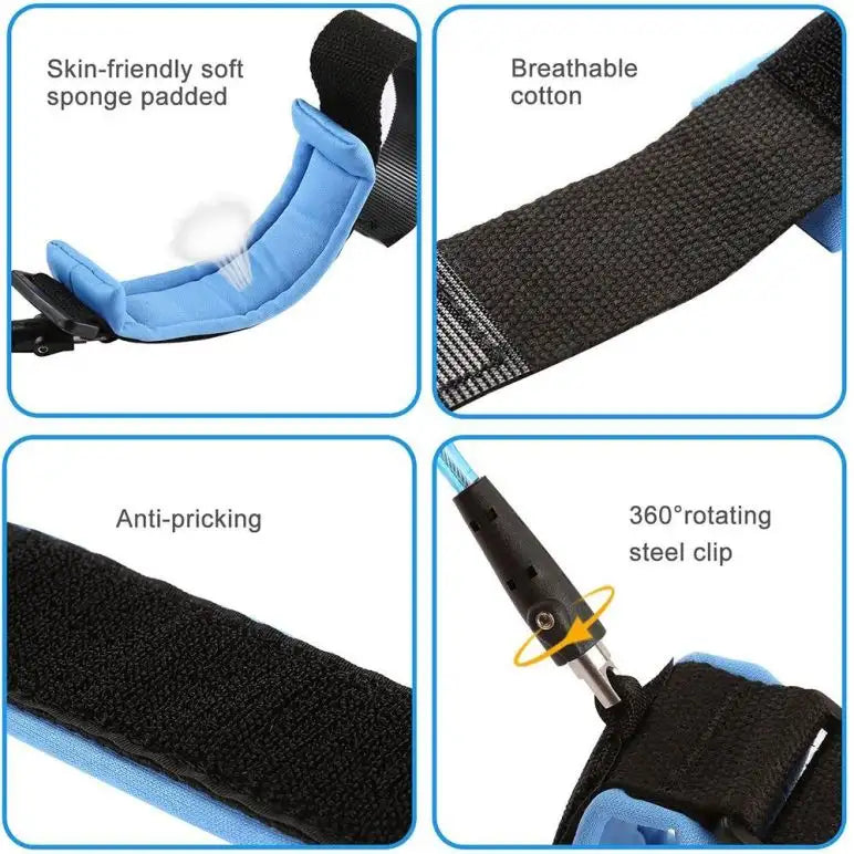 Baby Child Anti Lock Wrist Safety Hand Belt Band For Travelling Purpose,safe Secure (random Color)
