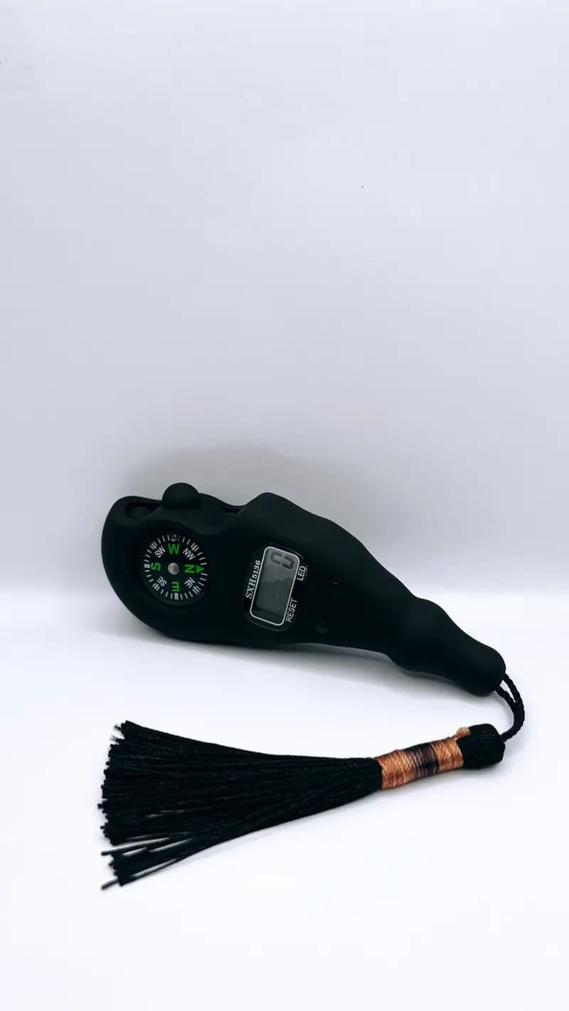 Digital Counter with Qibla Compass and Rotating Prayer Beads Portable Finger Tasbeeh Japa (random color)