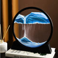 Moving Sand Art Picture �3D Dynamic Deep Sea Sandscape with Display Stand - Without Light | Size 8 Inch (Random Color)