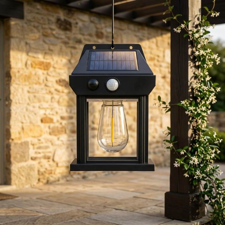 Solar Interaction Wall Lamp Waterproof Outdoor Motion LED Security Light (Model YX-778-1W)