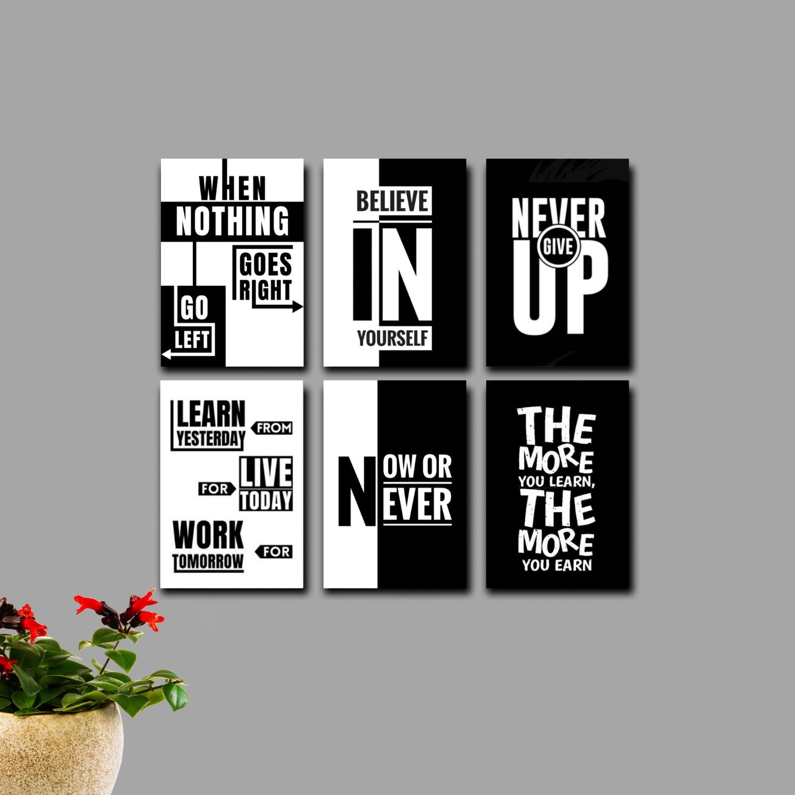 6 PCS Wall Decor Cardboard Photo Tiles with Double-Sided Tape �Easy Stick Picture Frames for Home Decoration size 8x11 Inches