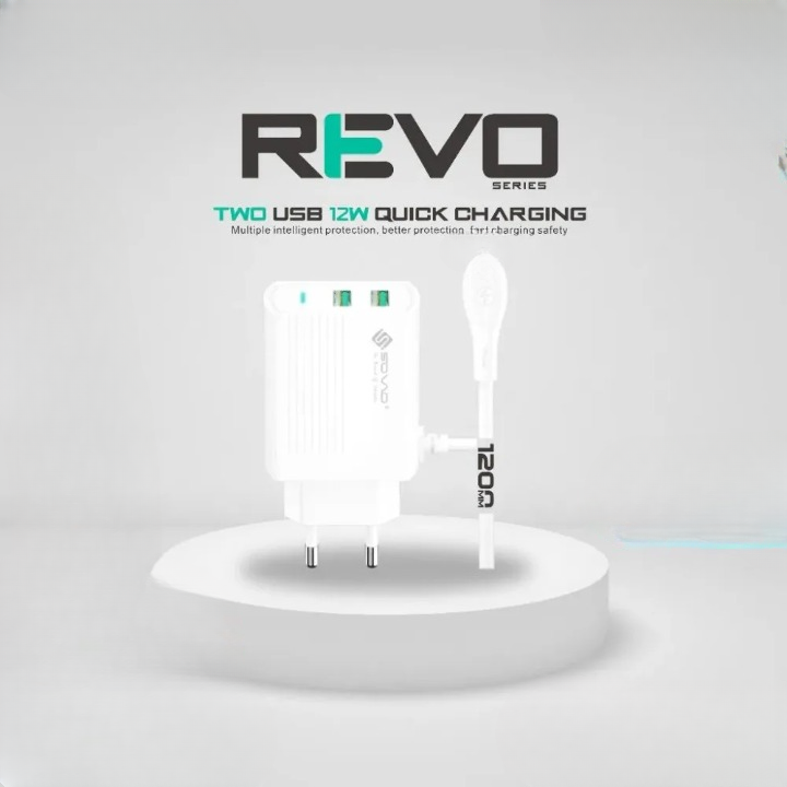 REVO iPhone Charger �Fast Charging USB Adapter with Lightning Cable �Safe & Reliable Power Charging