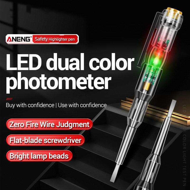 LED Test Pen Intelligent Induction Power Voltage Detector Pen Voltmeter 24-250V Circuit Tester Tool