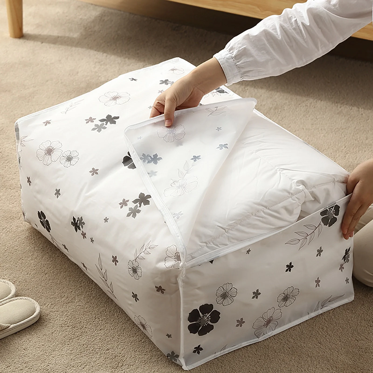 Quilt Storage Bag Waterproof Closet Organizers Zipper – photo 1