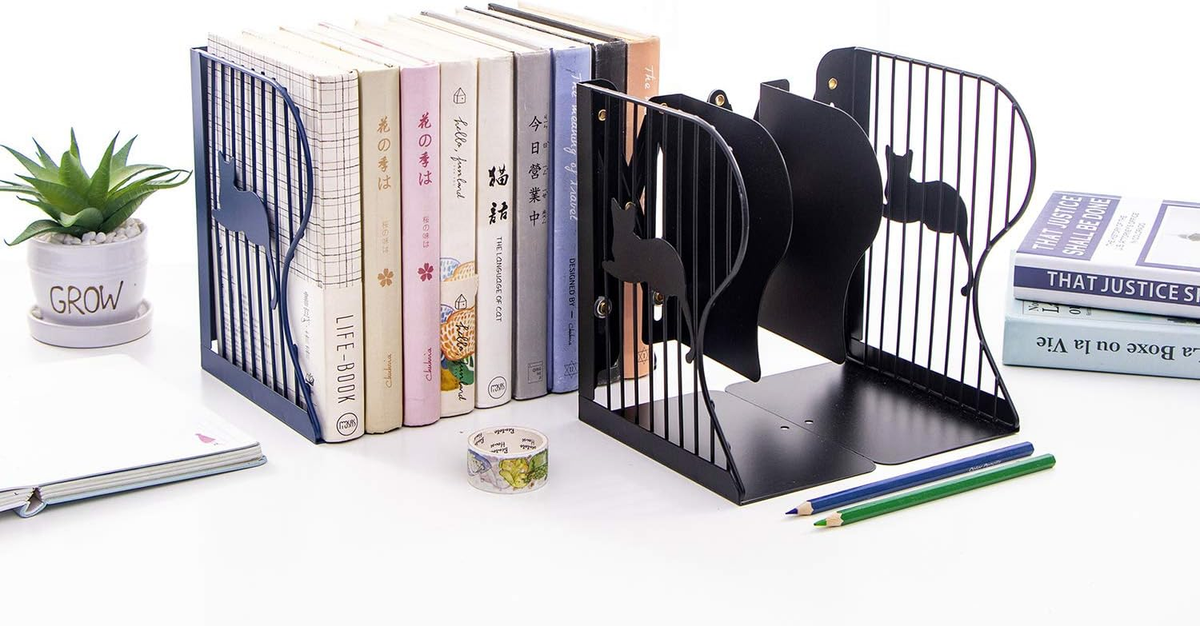 1 Pc Desktop Adjustable Bookends-Retractable Book Stand-Nonslip-for – photo 2
