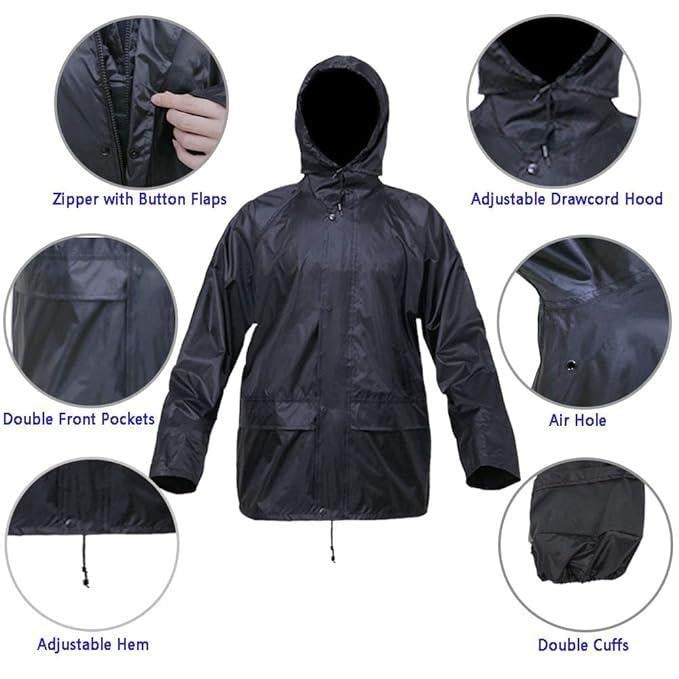 Rain Suit For Men Women Waterproof Lightweight