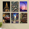 6 PC Wall Art Decor Cardboard Phototiles Durable Stylish Elegant And Modern Decorative Home And Office Collection - 8*11