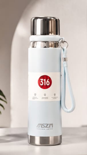 Premium SZM 750ml Stainless Steel Water Bottle Leakproof | Random Color