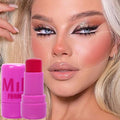 pack of 4 Cheek Lip Tinted Moistured Blush Stick Eyes Cheek Lip Brighten Cream Water Jelly Tint Stick Matte Contour Makeup