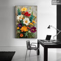 Flower Frame Wall Art | 12x16 Inches Decorative Frame With Double Tape