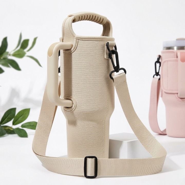 Portable Carry Bag for 40oz Stainless Steel Tumbler with Adjustable Strap | Random Color