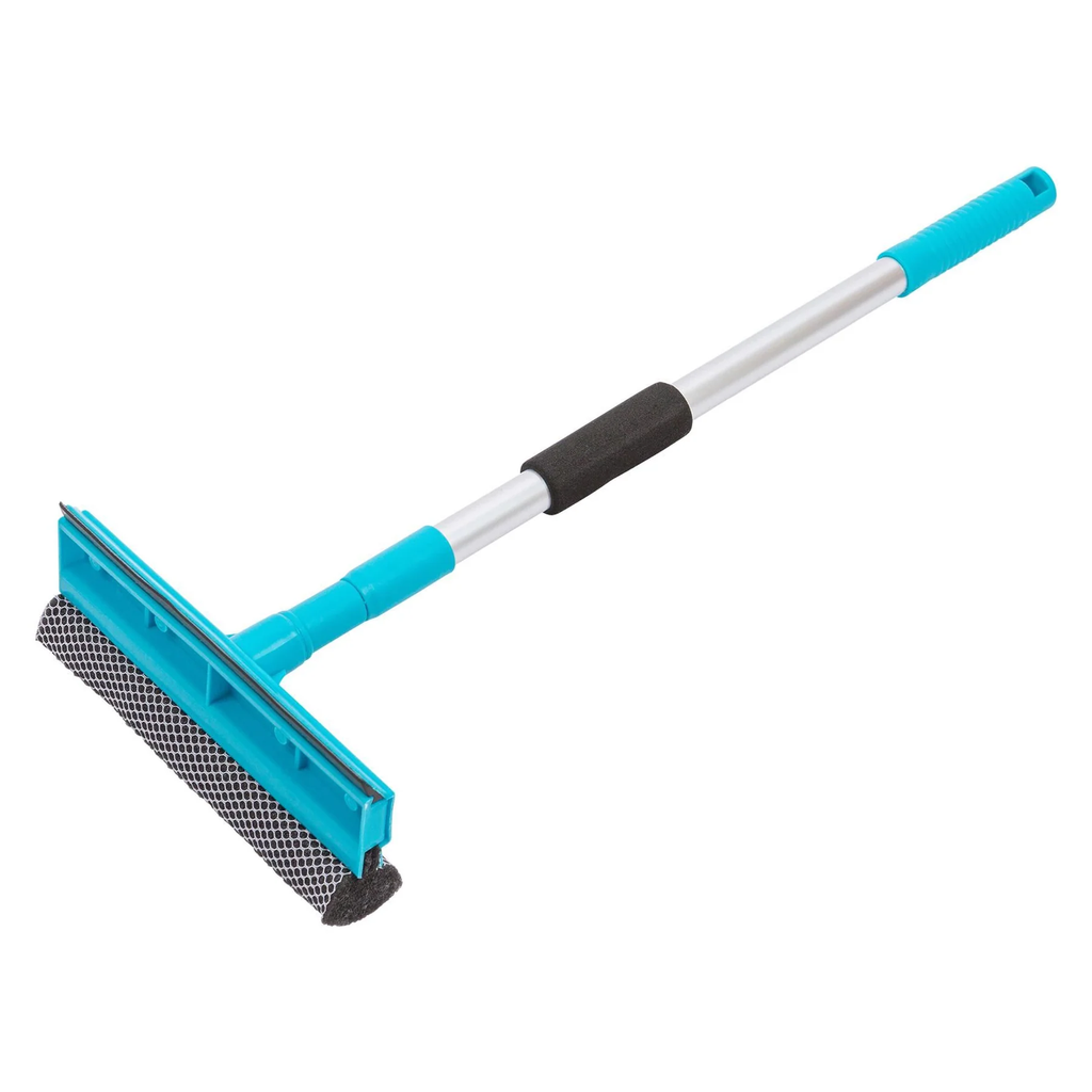 Royal 2-in-1 Window Squeegee with Aluminium Rod Handle �Glass Cleaning Wiper