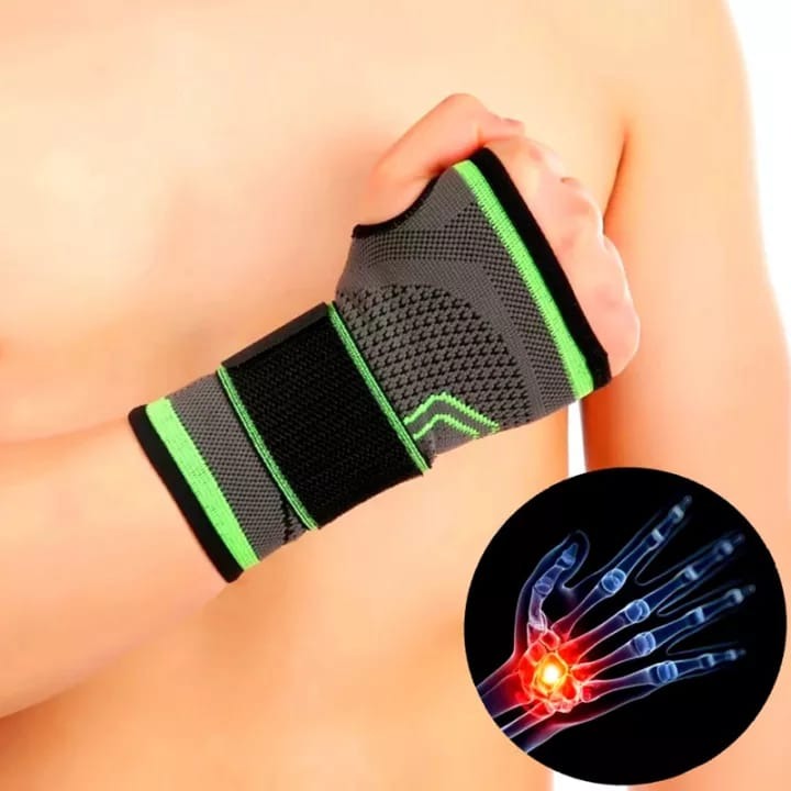 1Pc Professional Wrist Support Sleeve Half Finger Wrist Band Palm Support For Sports And Daily Use