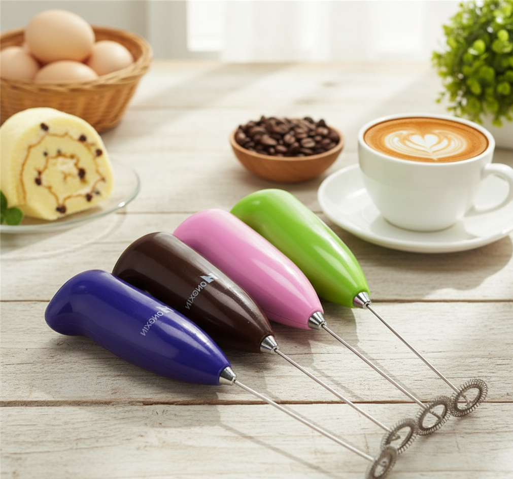 Coffee Beater & Milk Frother �Mini Handheld Egg Whisk, Drink Mixer & Foamer for Kitchen Use | Practical Cooking Tool (Random Color)
