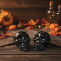 Special Decoration Fancy Stylish Skull Shape Motorcycle Indicators | Pack of 2 | White
