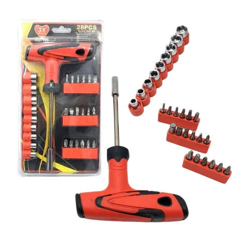 28-Pcs Screw Tool Set | High-Quality Screwdrivers & Bits | Durable Repair & Assembly Kit