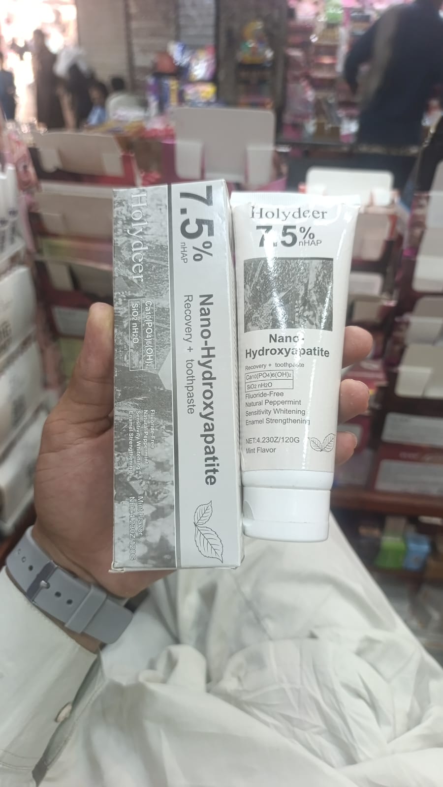 Holydeer Recovery Toothpaste | 7.5% Nano-Hydroxyapatite For Enamel Repair & Whitening - 120Gram